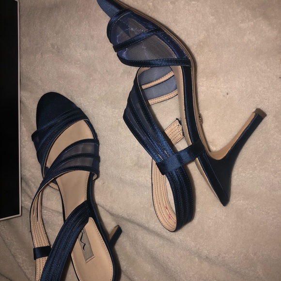 Nina navy blue dress heels - Picture 4 of 5